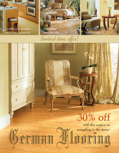 Olena Bilyk: German Flooring flyer